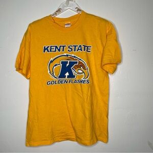 KENT STATE GOLDEN FLASHES YELLOW DUBIOS BOOK STORE T SHIRT SZ L
